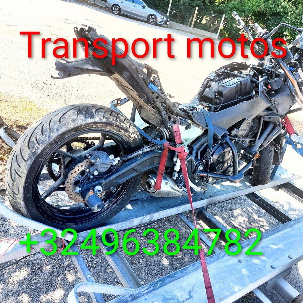 Transport motos tout modèles., Enlèvement