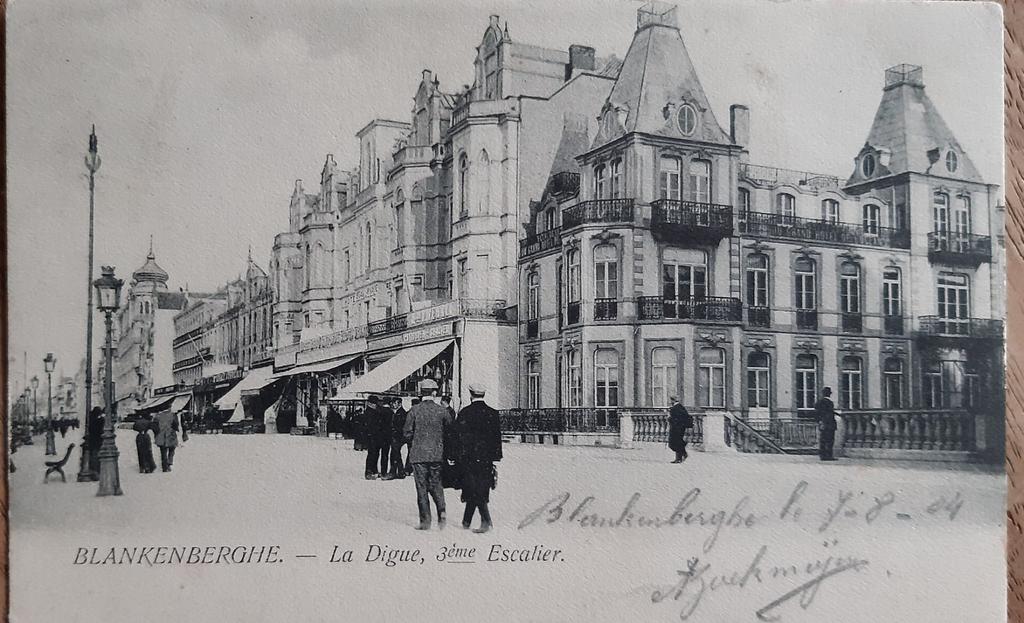 BLANKENBERGE la digue ZEEDIJK 1905, Ophalen of Verzenden