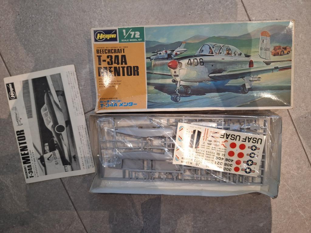Hasegawa Beechcraft T-34A Mentor, Hobby & Loisirs créatifs, Modélisme | Avions & Hélicoptères, Enlèvement, Hasegawa