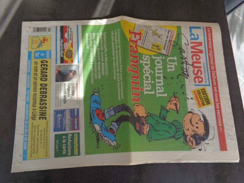Journal La Meuse "spécial Franquin" 2006, Enlèvement