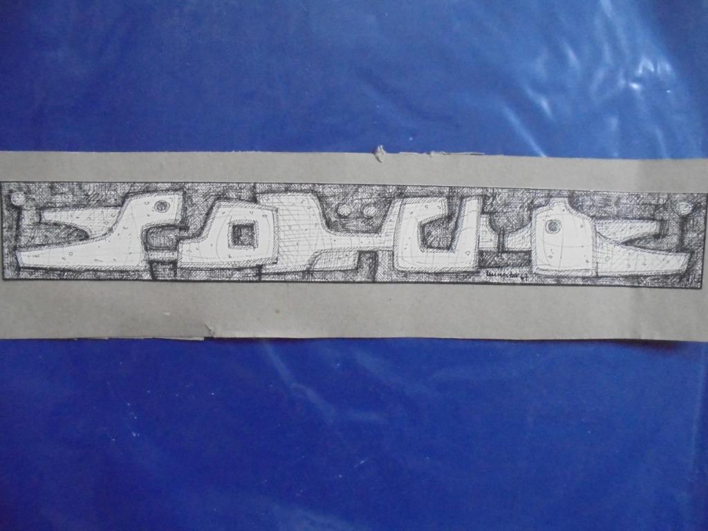 Hubert Minnebo  Inkttekening  Ontwerp Bracelet, Antiek en Kunst, Verzenden