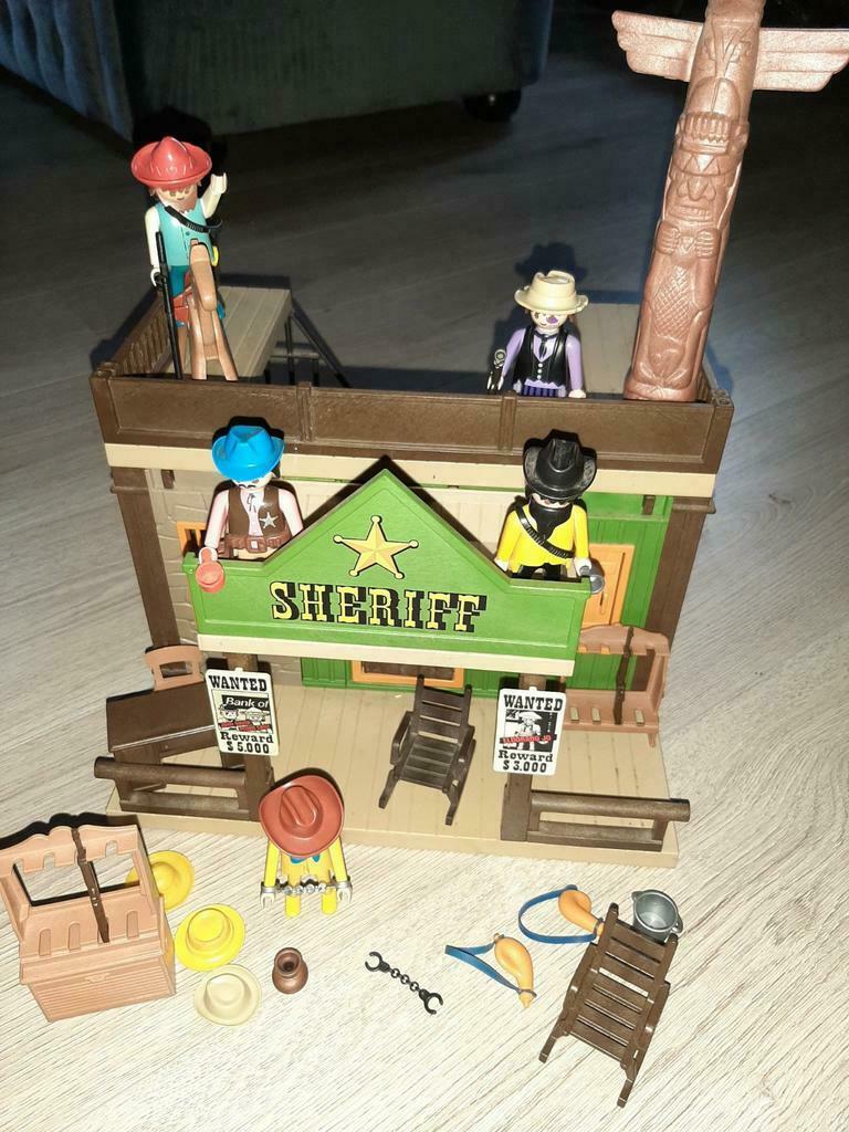 Prison du shérif Playmobil/Années 80, Enlèvement ou Envoi, Utilisé, Ensemble complet