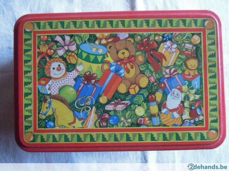 blikken doos verzameling Kerstmis Sint Sinterklaas Kerstman, Enlèvement ou Envoi