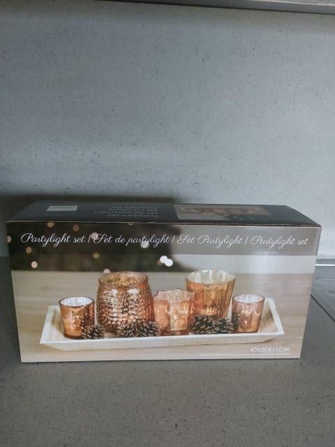 Partylight set, Ophalen of Verzenden, Zo goed als nieuw, Bruin, Overige materialen