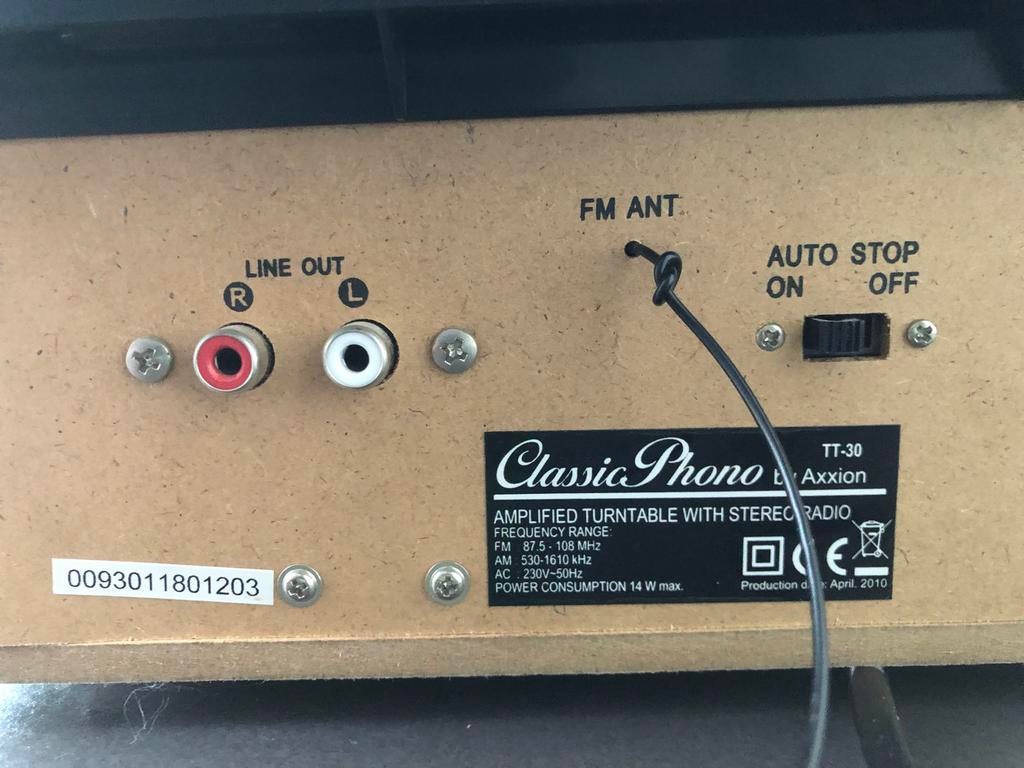 Phono amplified turntable with radio stereo, USB record, Enlèvement, Neuf