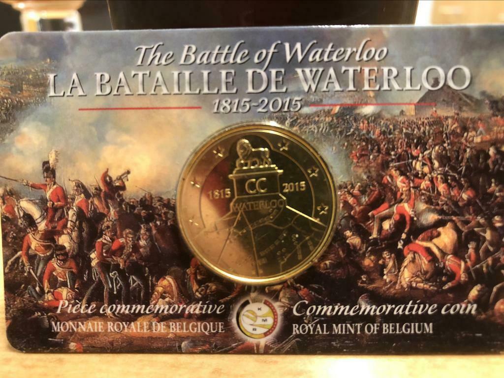 Munt €2,50 De slag bij Waterloo, Postzegels en Munten, Ophalen of Verzenden