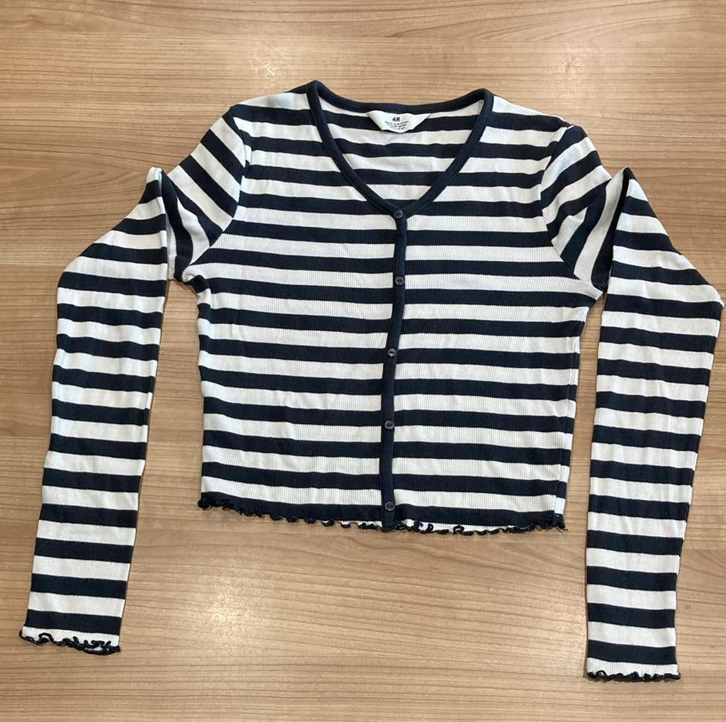 Tshirt lange mouw en knopjes H&M maat 170, Enfants & Bébés, Vêtements enfant | Taille 170, Chemise ou À manches longues, H&M, Enlèvement