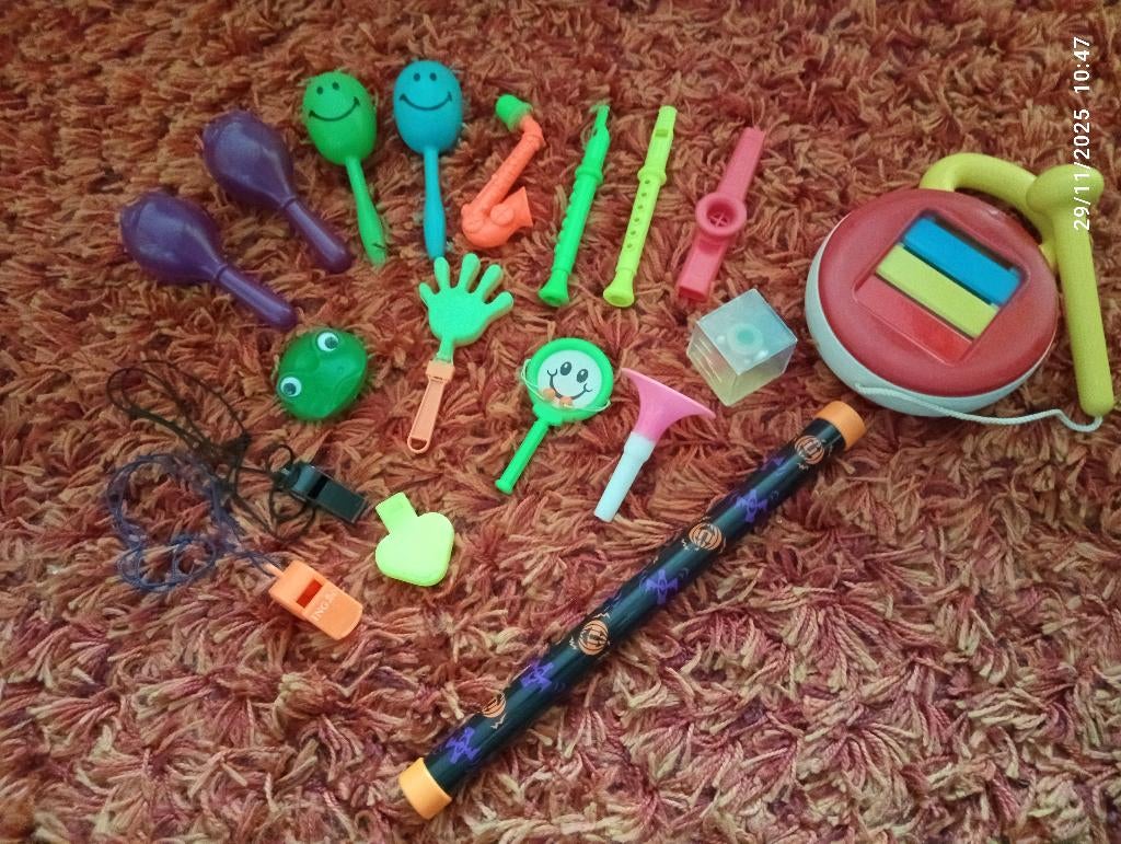 Lot de petits instruments de musique jouets enfants, Enlèvement, Utilisé, Autres types