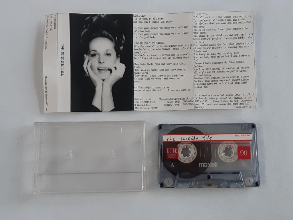 Suicide File "demo 2001" straight edge hardcoreband, AN GUTG, Gebruikt, 1 bandje, Ophalen of Verzenden, Origineel