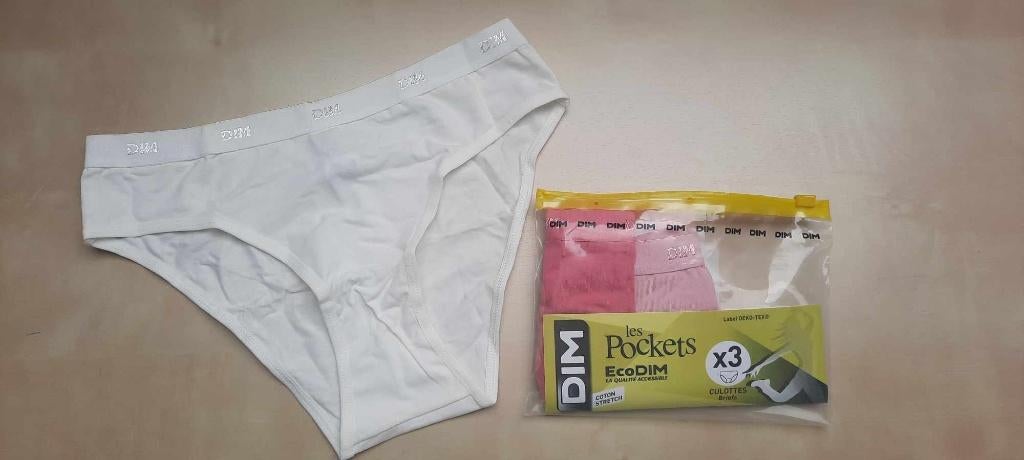 Pakket van 3 slipjes DIM - maat 164 - nieuw!, Kinderen en Baby's, Kinderkleding | Maat 164, Nacht- of Onderkleding, Meisje, Nieuw
