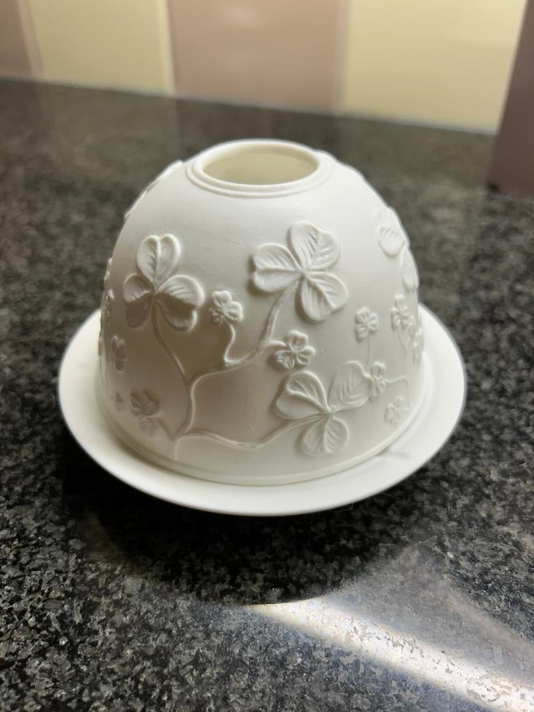 Bougeoir porcelaine biscuit, Enlèvement, Comme neuf
