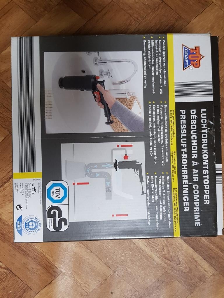 ONTSTOPPER MET LUCHTDRUK, Huis en Inrichting, Schoonmaakartikelen, Ophalen of Verzenden