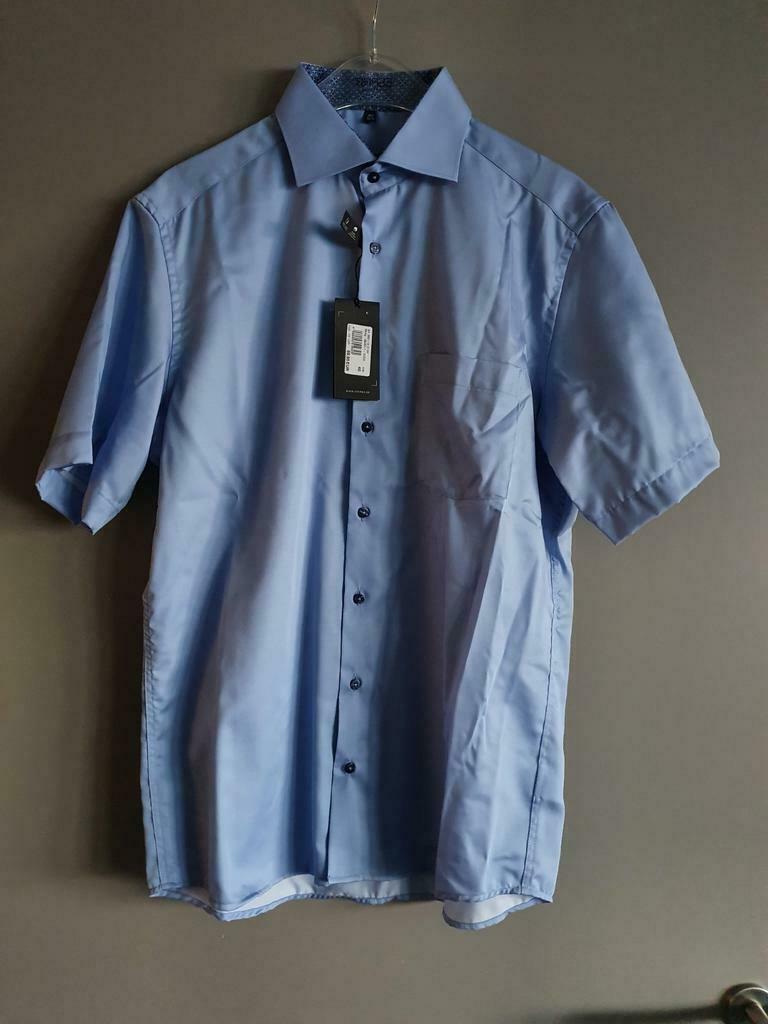 Nieuw hemd van Eterna maat M, Eterna, Blauw, Nieuw, Halswijdte 39/40 (M)