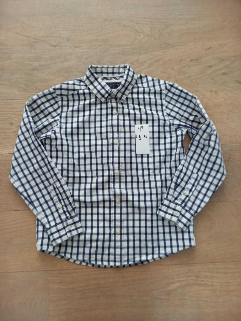 Mooi hemdje met oprolbare mouwen 7-8 jaar LFT, Enfants & Bébés, Vêtements enfant | Taille 122, Comme neuf, Garçon, Chemise ou Chemisier