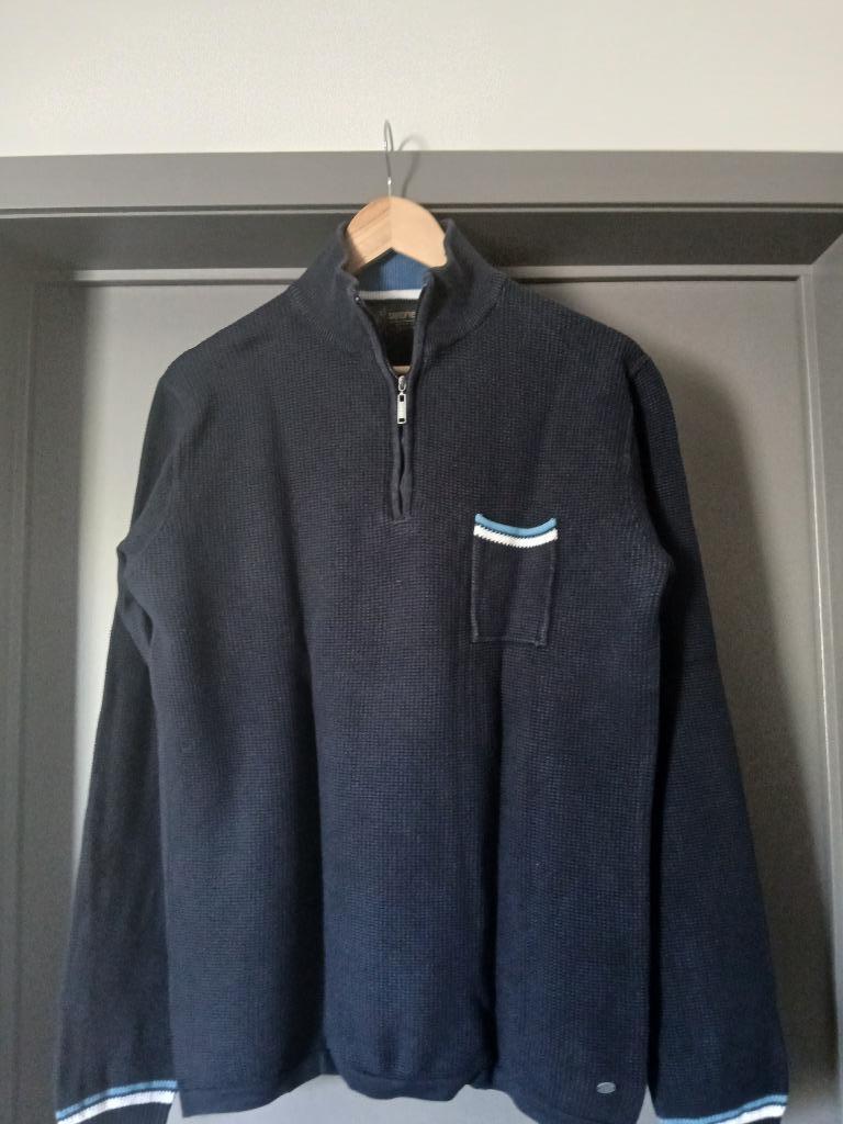 Herentrui zomer, Kleding | Heren, Maat 52/54 (L), Blauw, Gedragen, Sandfield