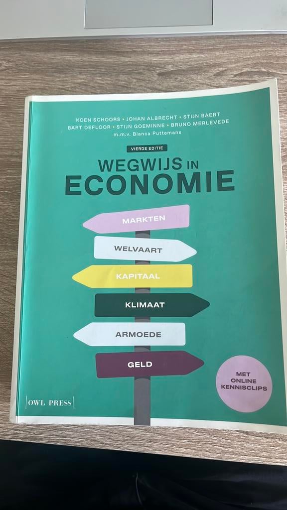 Bruno Merlevede - Wegwijs in economie, Enlèvement, Bruno Merlevede; Bart Defloor; Koen Schoors; Stijn Goeminne; ...