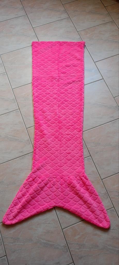 Plaid met zeemeerminstaart, Verzenden, Zo goed als nieuw, 100 cm of meer, Deken