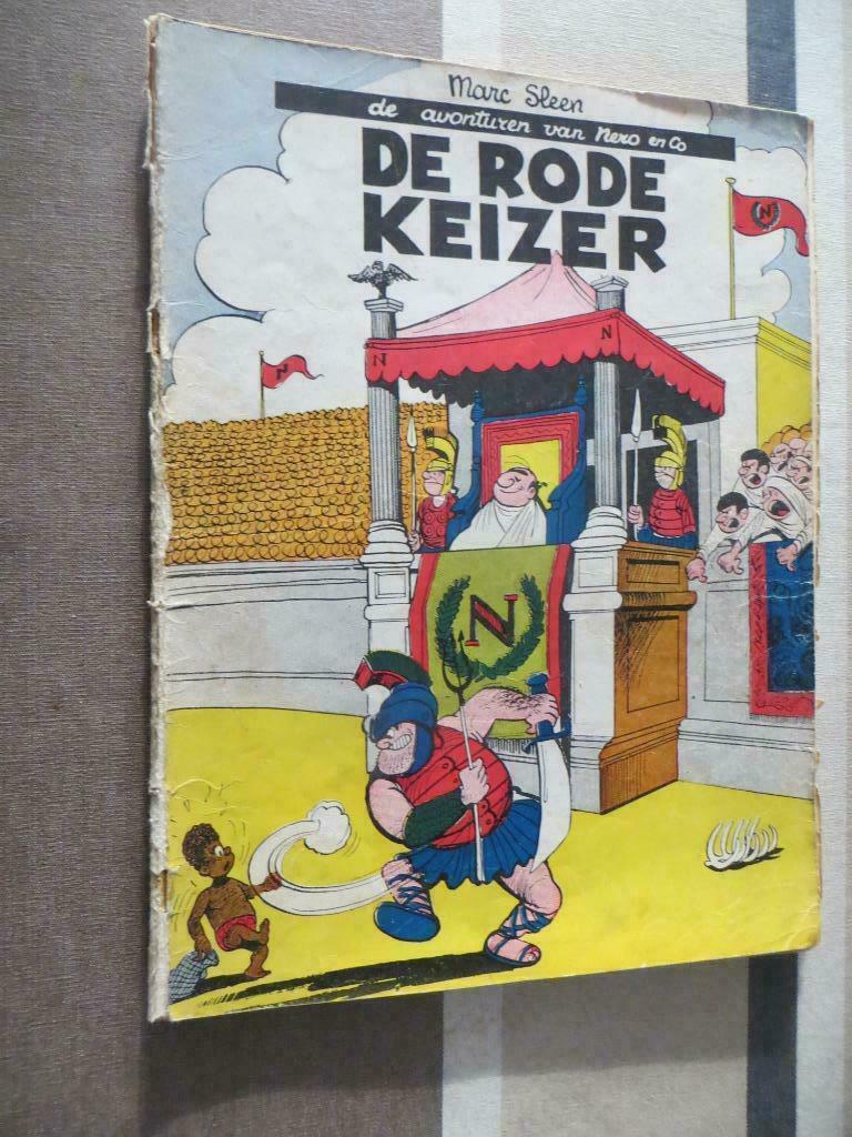 5 heel oude 1e drukken Nero : 1e reeks Het Volk 1954 - 1956, Boeken, Gelezen, Marc Sleen, Ophalen of Verzenden, Meerdere stripboeken