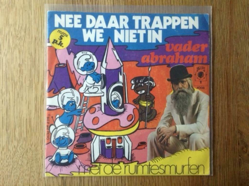 single vader abraham met de ruimtesmurfen, Ophalen of Verzenden, 7 inch, Nederlandstalig, Single
