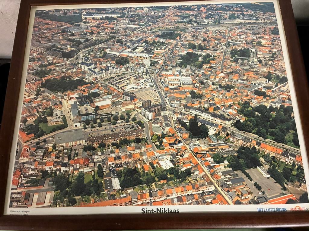 sint Niklaas vintage luchtfoto, Ophalen of Verzenden