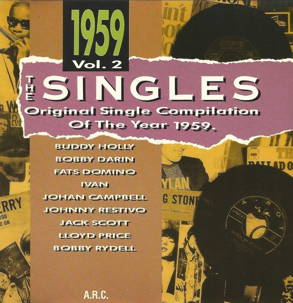 CD * THE SINGLES - 1959 Vol. 2 - ORIGINAL COMPILATION 1959, Enlèvement ou Envoi, Comme neuf