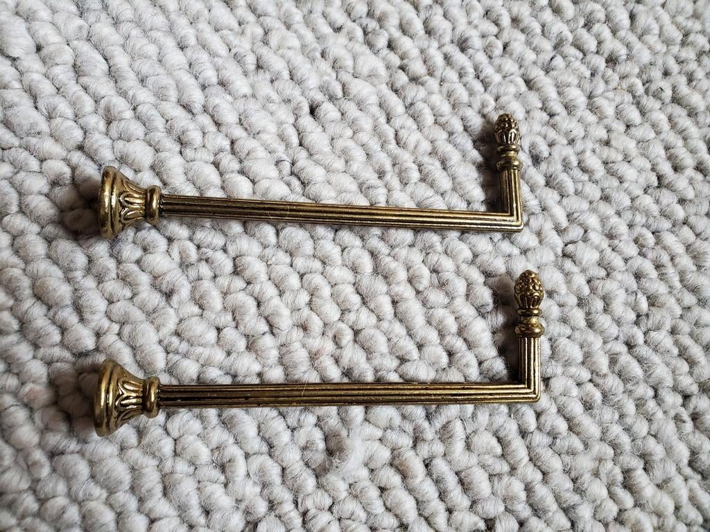 2 koperen tiebacks, antiek, Ophalen of Verzenden