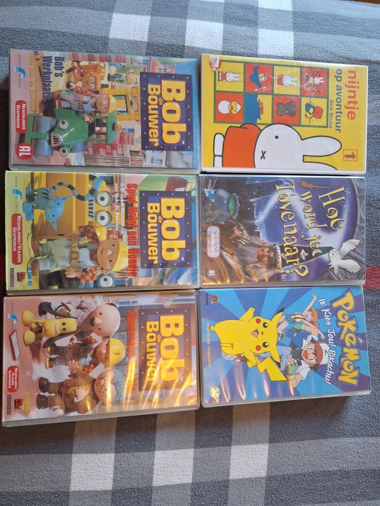 VHS bob de bouwer, nijntje, pokemon, Ophalen of Verzenden