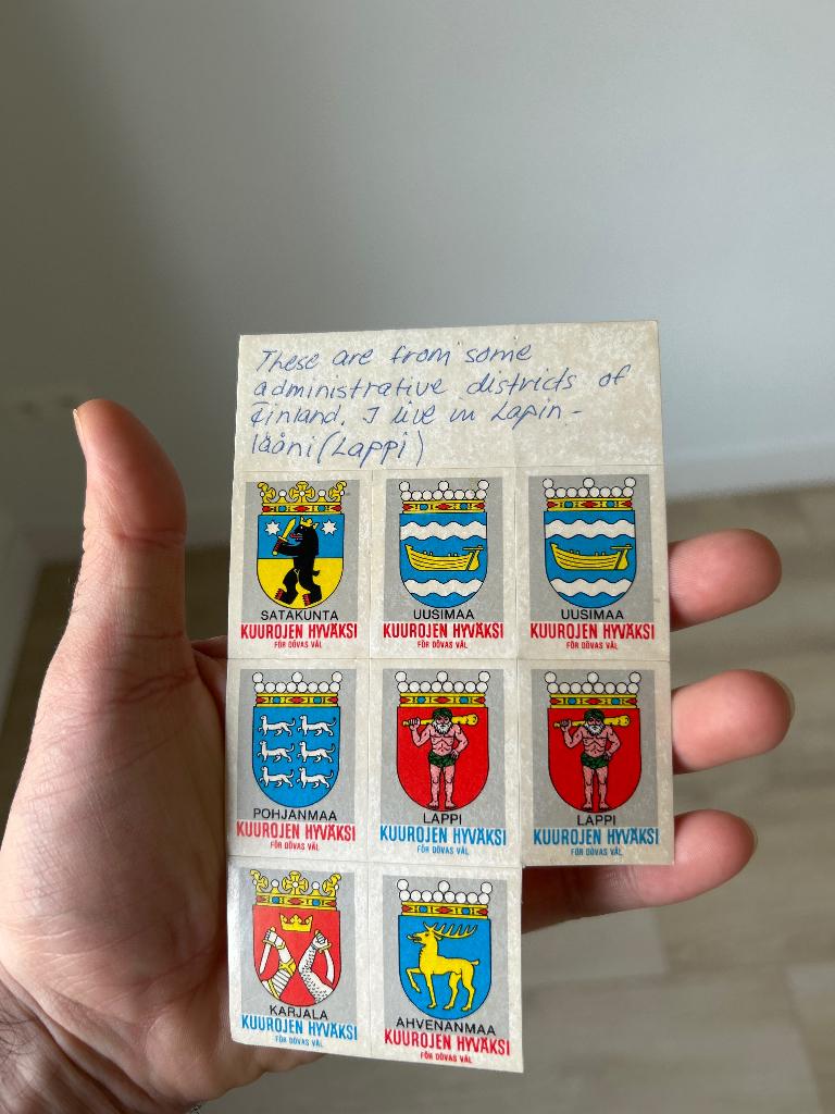 Finland stikkers rond 1980, Timbres & Monnaies, Timbres | Europe | Scandinavie, Enlèvement ou Envoi, Finlande, Non oblitéré