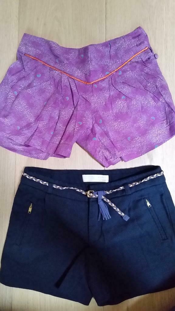 Set van 2 shorts Hilde&co/Zara(6j), Ophalen of Verzenden, Gebruikt, Meisje, Broek