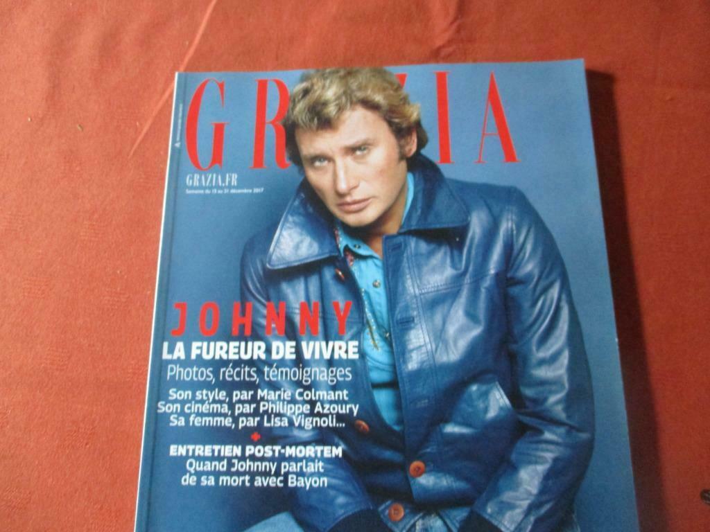 REVUE GRAZIA.  JOHNNY., Enlèvement ou Envoi, Comme neuf, Gossip, Potins ou Showbizz