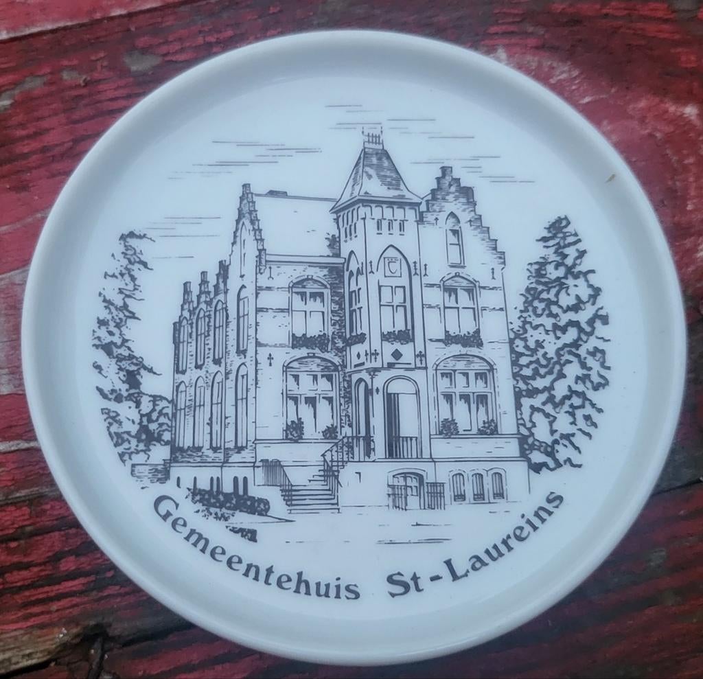 Bordje Gemeentehuis Sint-Laureins 1983, Ophalen of Verzenden