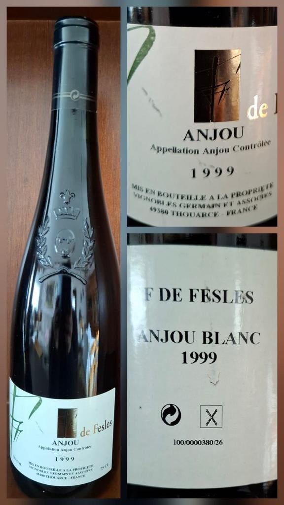 F. de Fesles Anjou Blanc 1999 — Loire, Enlèvement ou Envoi, Comme neuf