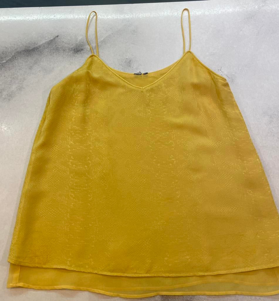 Top doré H&M taille S - parfait, Sans manches, Taille 36 (S), Comme neuf, Jaune
