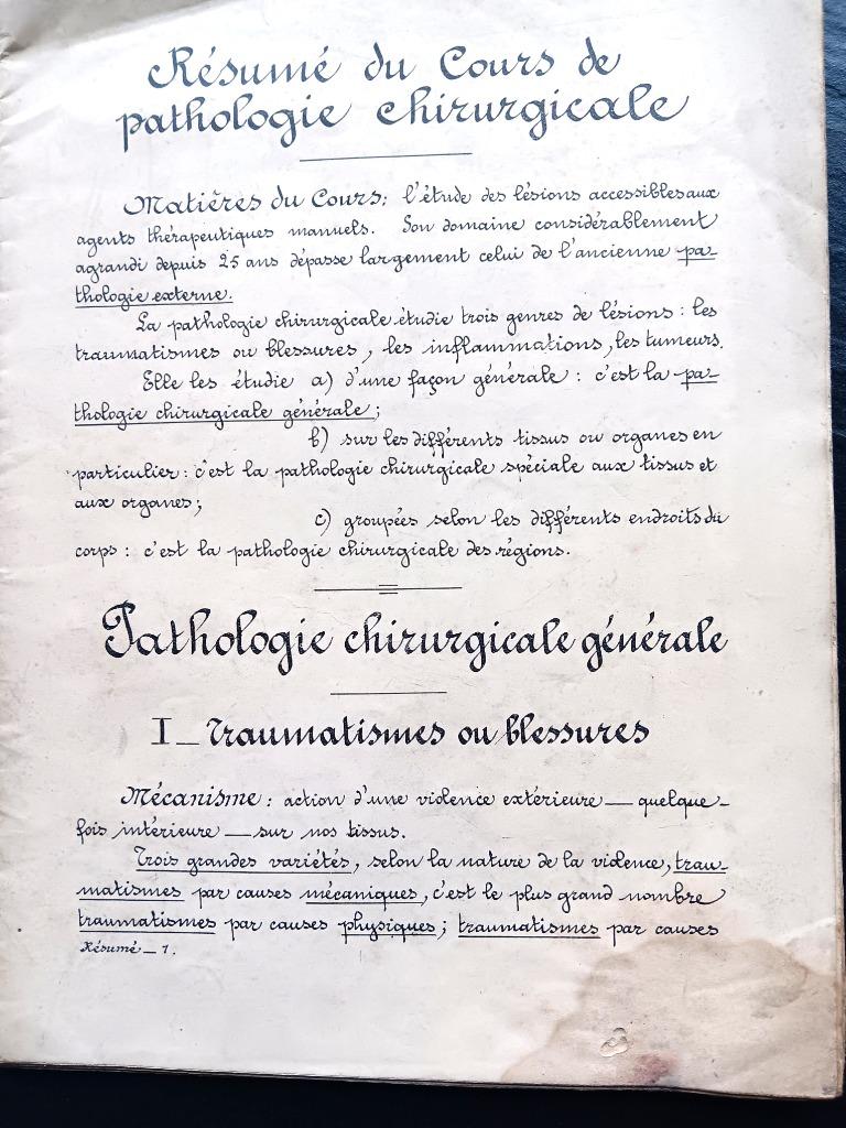 résumé du cours de pathologie chirurgicale, Boeken, Ophalen of Verzenden