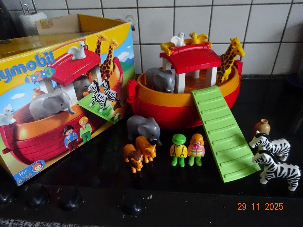 playmobil 123 Ark van Noah met dieren, popjes...Prima staat!, Kinderen en Baby's, Speelgoed | Playmobil, Ophalen of Verzenden