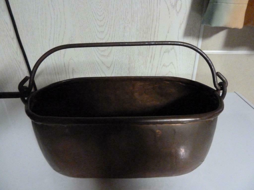 Jardinière cache-pot en cuivre rouge, Antiquités & Art, Enlèvement, Cuivre