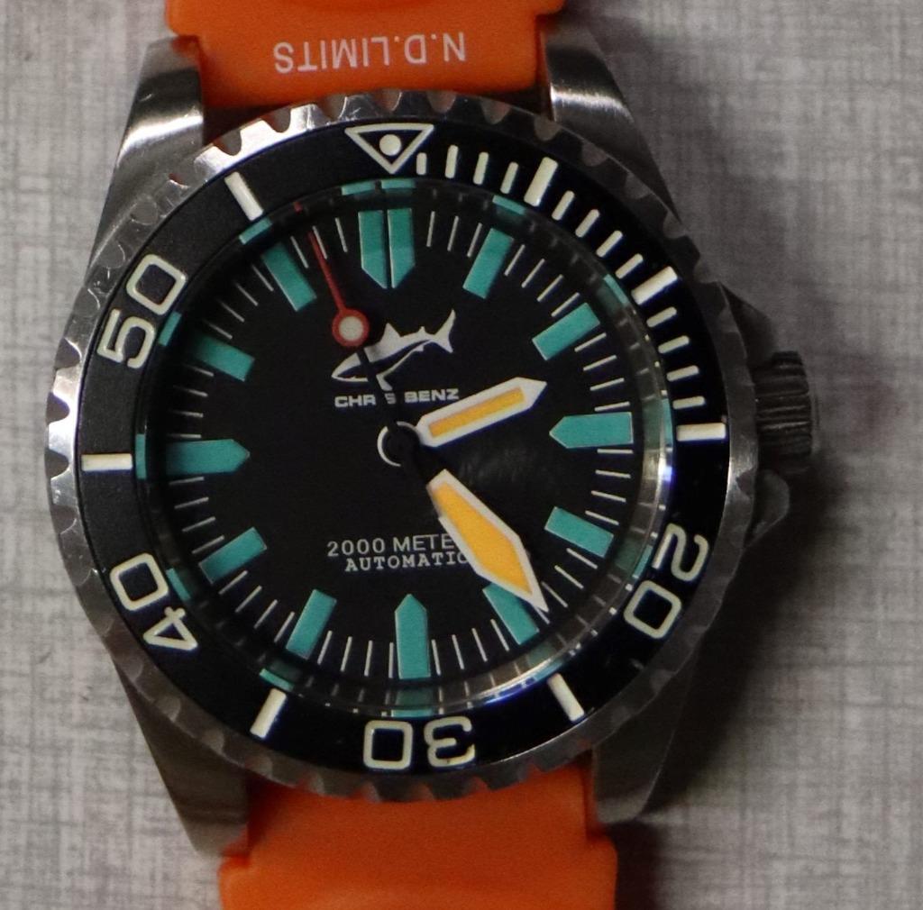 AUTOMATISCH DUIKHORLOGE, Ophalen of Verzenden, Waterdicht, Zo goed als nieuw, Oranje
