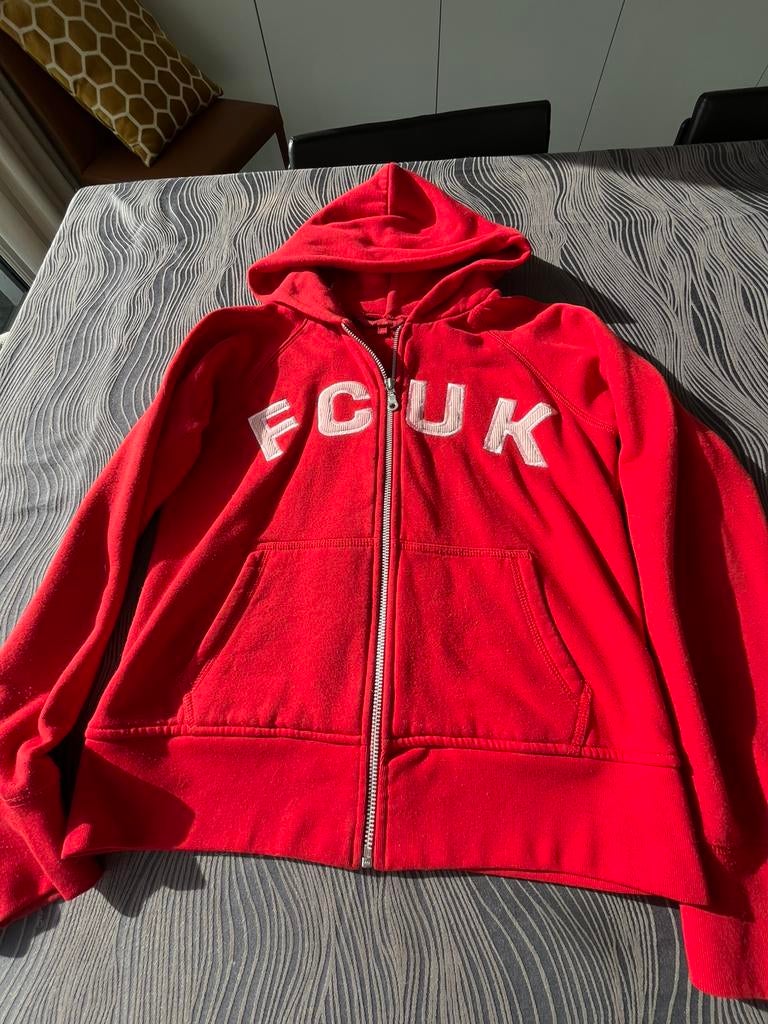Sweat à capuche rouge taille M, Enlèvement ou Envoi, Comme neuf, Taille 38/40 (M)