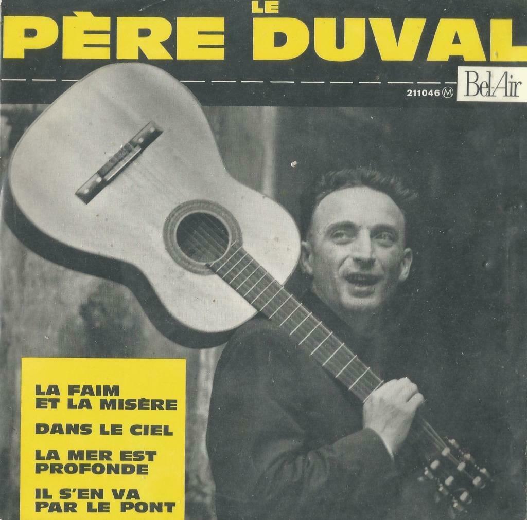 Le Père Duval – La faim et la misere / Dans la ciel + 2 – EP, Cd's en Dvd's, Vinyl Singles, Ophalen of Verzenden, Gebruikt, Meditatie en Spiritualiteit
