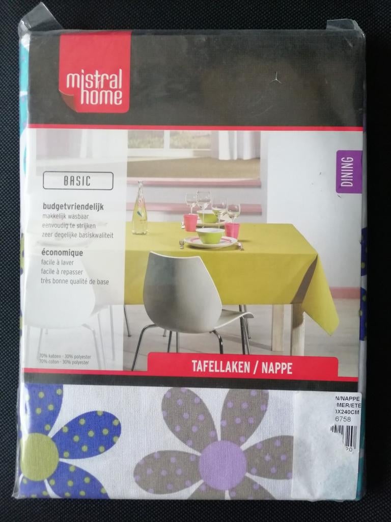 Nieuw: prachtig zomertafelkleed voor 8 personen, Huis en Inrichting, Ophalen of Verzenden, Nieuw