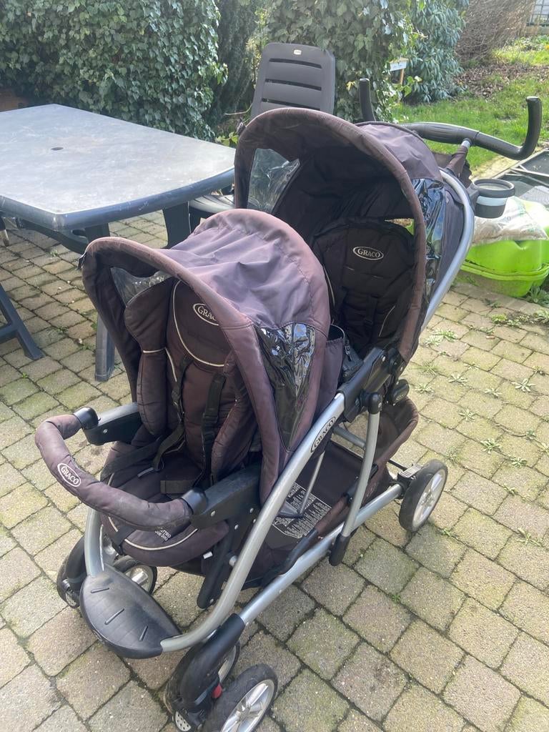 Dubbele buggy duo, Kinderen en Baby's, Buggy's, Gebruikt, Ophalen