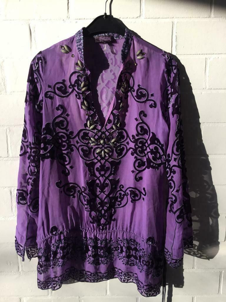 Tuniek/blouse HALE BOB, Kleding | Dames, Paars, Ophalen of Verzenden, Zo goed als nieuw, Maat 36 (S)