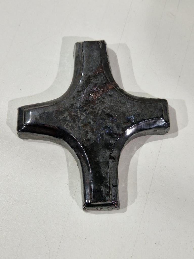 Keramiek kruis ,  keramisch kruisbeeld, Ophalen of Verzenden