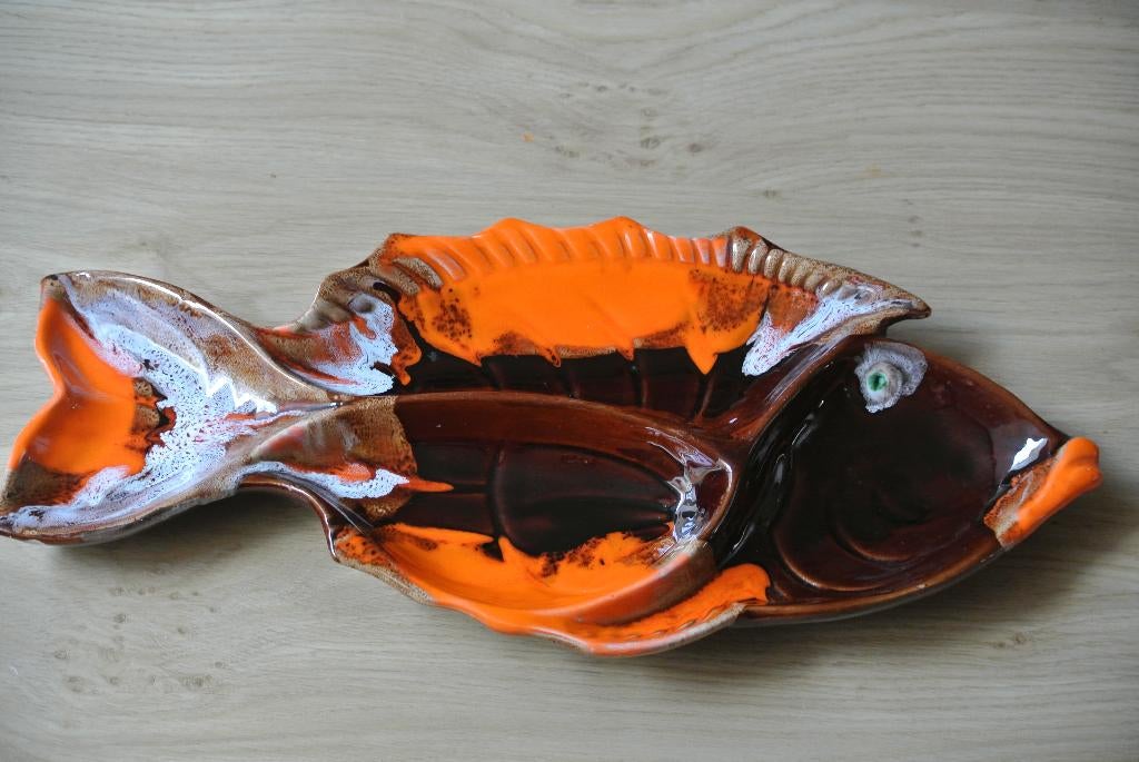 Plat apéritif poisson Vallauris, Antiquités & Art, Enlèvement
