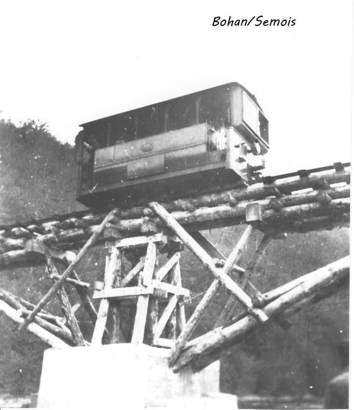 Tram suspendu et train sur pont en bois (Bohan/Semois), Enlèvement ou Envoi, Neuf