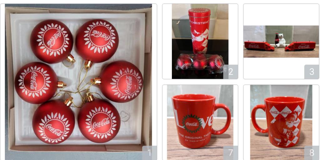 Coca Cola Kerst vintage kerstballen, kersttruck, polar bear, Diversen, Kerst, Zo goed als nieuw, Ophalen of Verzenden
