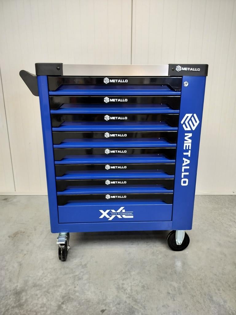 Metallo gereedschapswagen 8 lades gevuld ,krachtdoppen etc., Ophalen, Nieuw