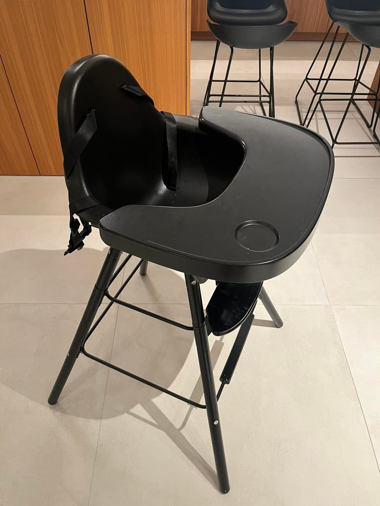 Kinderstoel Childhome EVOLU2 zwart & accessoires, Ophalen, Gebruikt