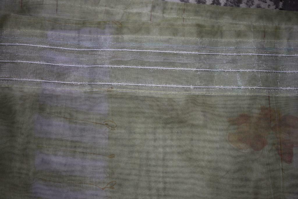 Lot de 2 tentures/rideaux salon, chambre,..., Enlèvement ou Envoi, Utilisé, Vert