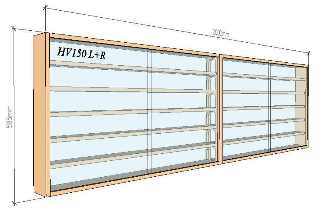 VITRINE VOOR TREINEN H0 EN ANDERE SCHALEN, Hobby en Vrije tijd, Gelijkstroom of Wisselstroom, Overige typen, Nieuw, Ophalen of Verzenden